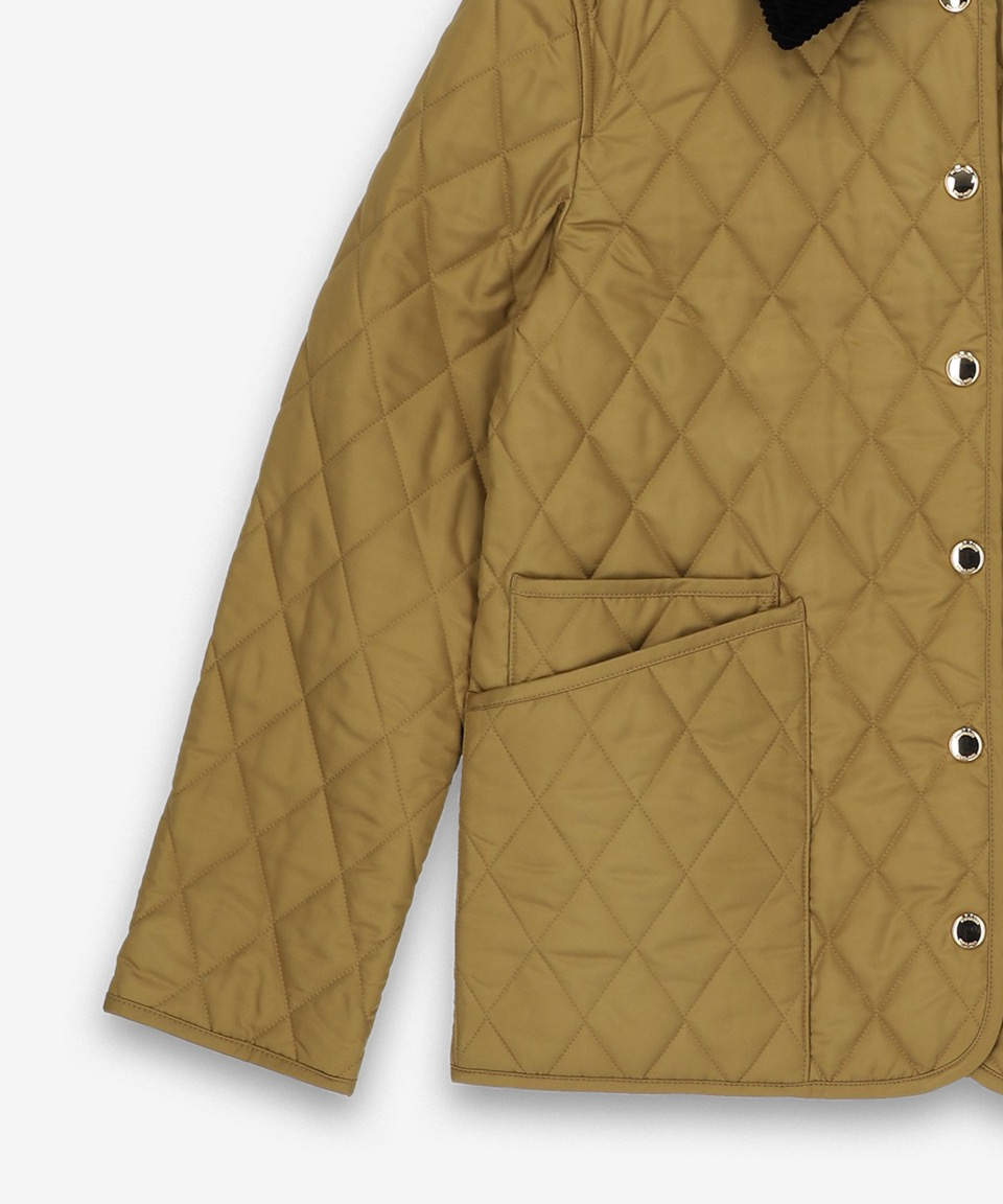 BURBERRY｜JACKETS (DRANEFEL Quilted Jacket (8096355)) MUSINSA | BURBERRY Diamond Quilted Jacket - Camel / 8096355