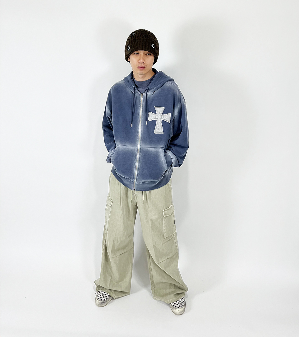 人気 ☆SK8ER ROCK☆ HELL HEAVEN CROSS PIGMENT SWEAT HOODIE MUSINSA | SK8ER ROCK Hell Heaven Cross Vintage Sweat Hood
