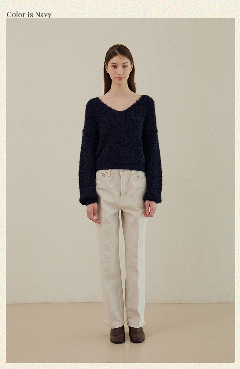 【BAON】[unisex] G-Nyuse Hachi Over Knit Noro Ohajiki - 11 Hachinohe