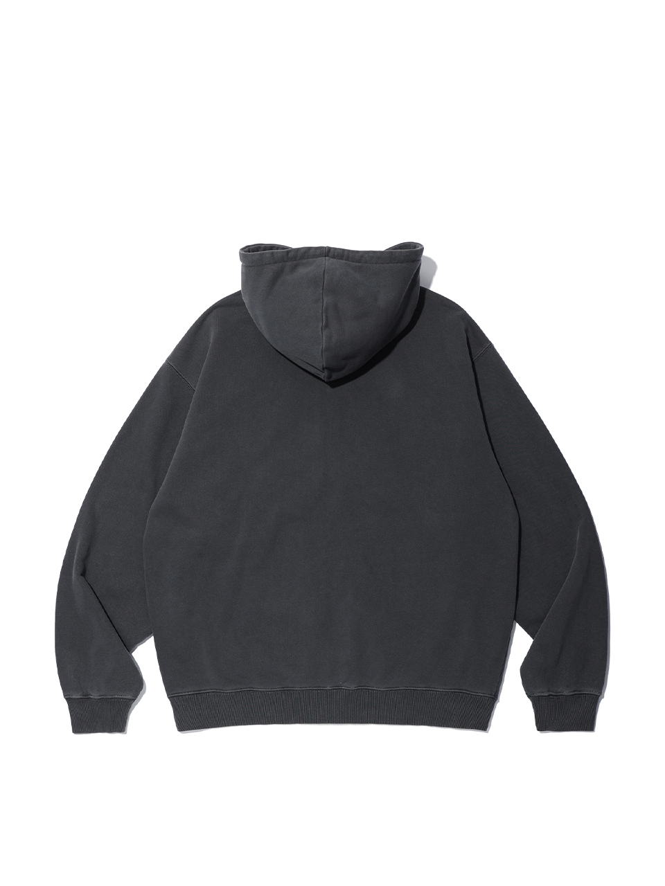 MUSINSA | CRITIC PIGMENT GHOST HOODIE ZIP-UP CHARCOAL