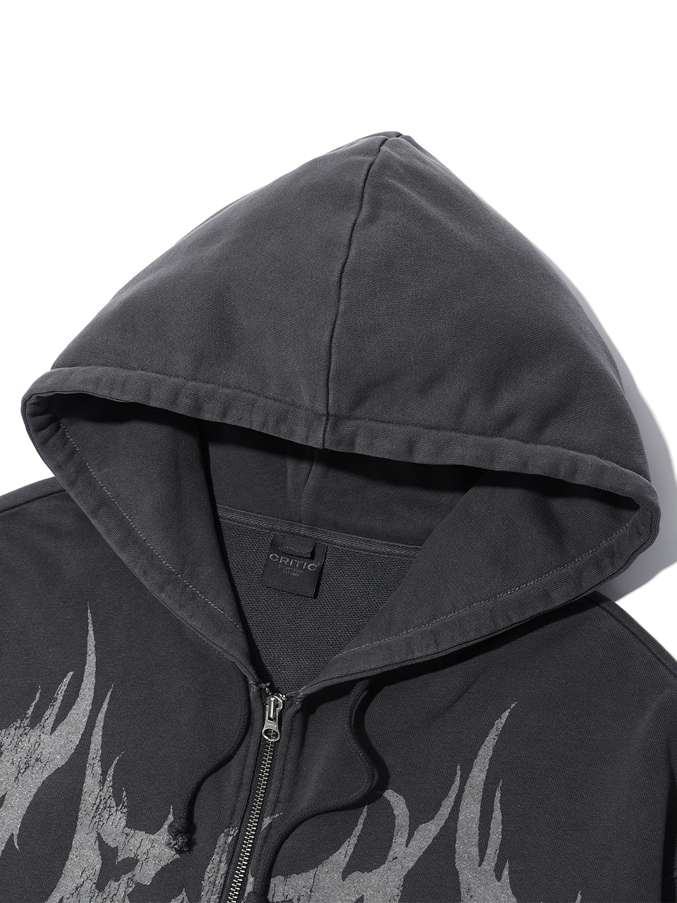 ★CRITIC★PIGMENT GHOST HOODIE ZIP-UP MUSINSA | CRITIC PIGMENT GHOST HOODIE ZIP-UP CHARCOAL
