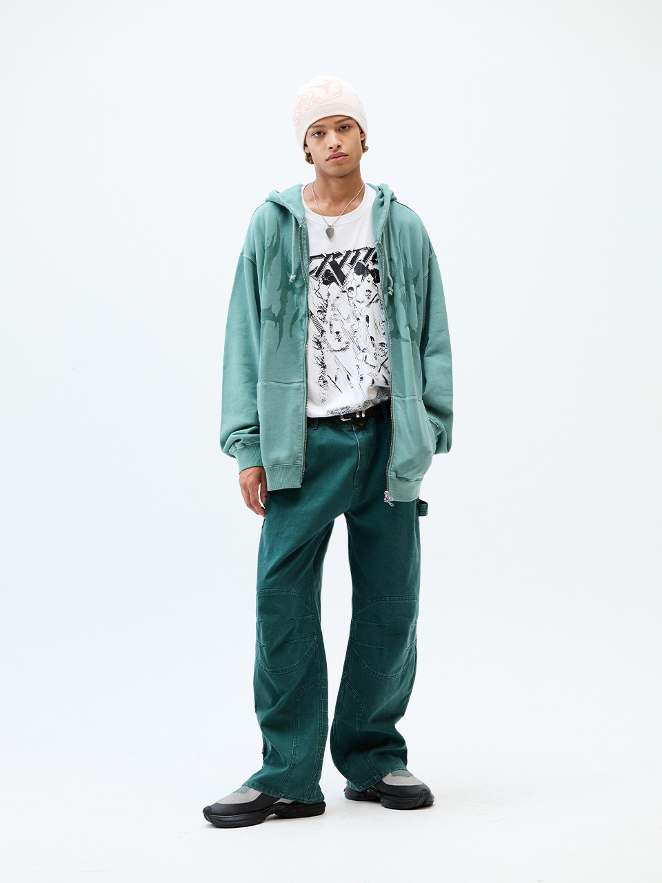 ★CRITIC★PIGMENT GHOST HOODIE ZIP-UP MUSINSA | CRITIC PIGMENT GHOST HOODIE ZIP-UP CHARCOAL