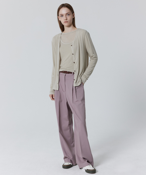 Fleecy Daily Cardigan_Light gray
