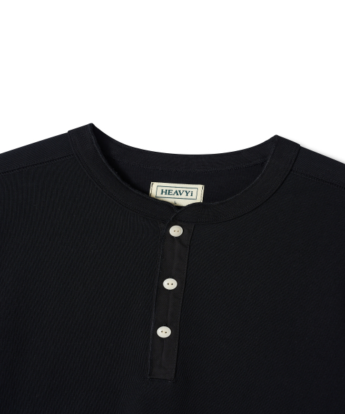 Henley лонгслив — Black