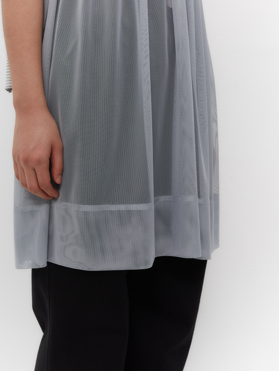 ワンピースその他 [TUOMIO] RIBBON MINI MESH DRESS MUSINSA | TUOMIO RIBBON MINI MESH DRESS [BABY BLUE]