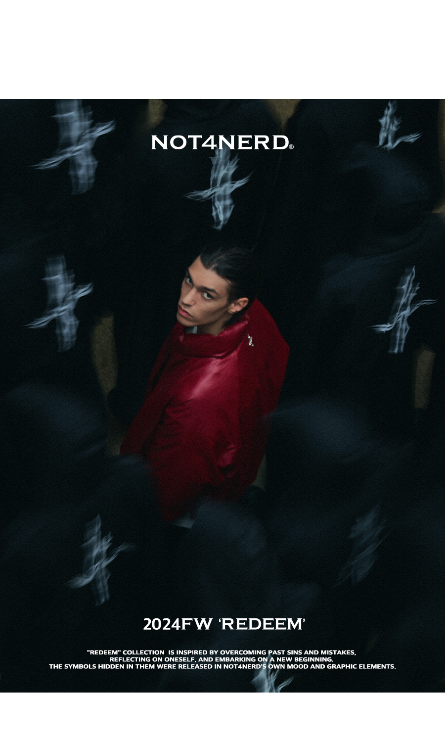 MUSINSA | NOT4NERD Wing Offshoot Logo Pullover Hood - Dark Green