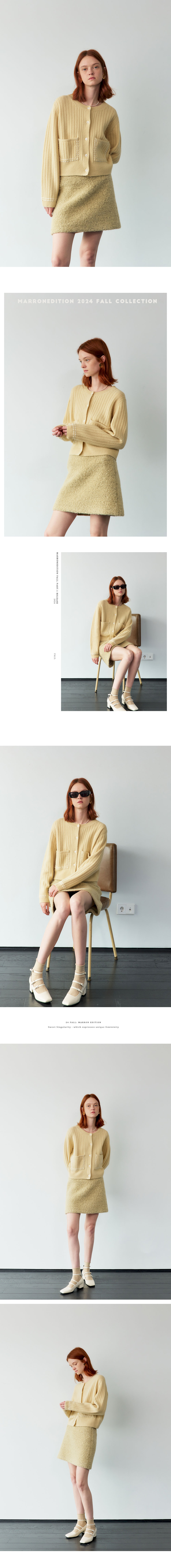 ★ MARRON EDITION★  24 Fall_ Custard Melange Alpaca Mini S MUSINSA | MARRON EDITION 24 Fall_ Custard Melange Alpaca