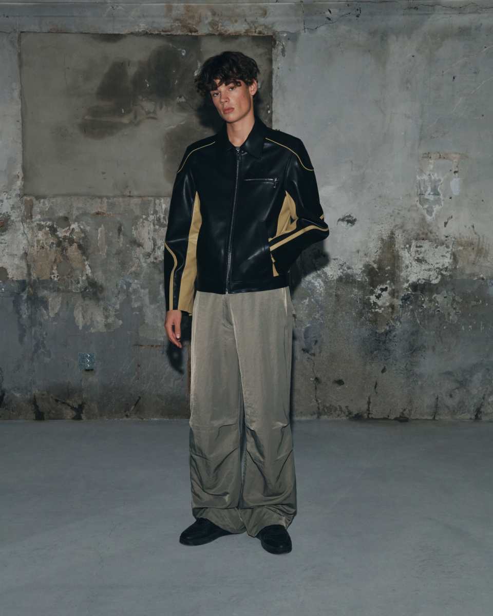 MUSINSA | PORTA CONTRABASS LEATHER JACKET, BLACK