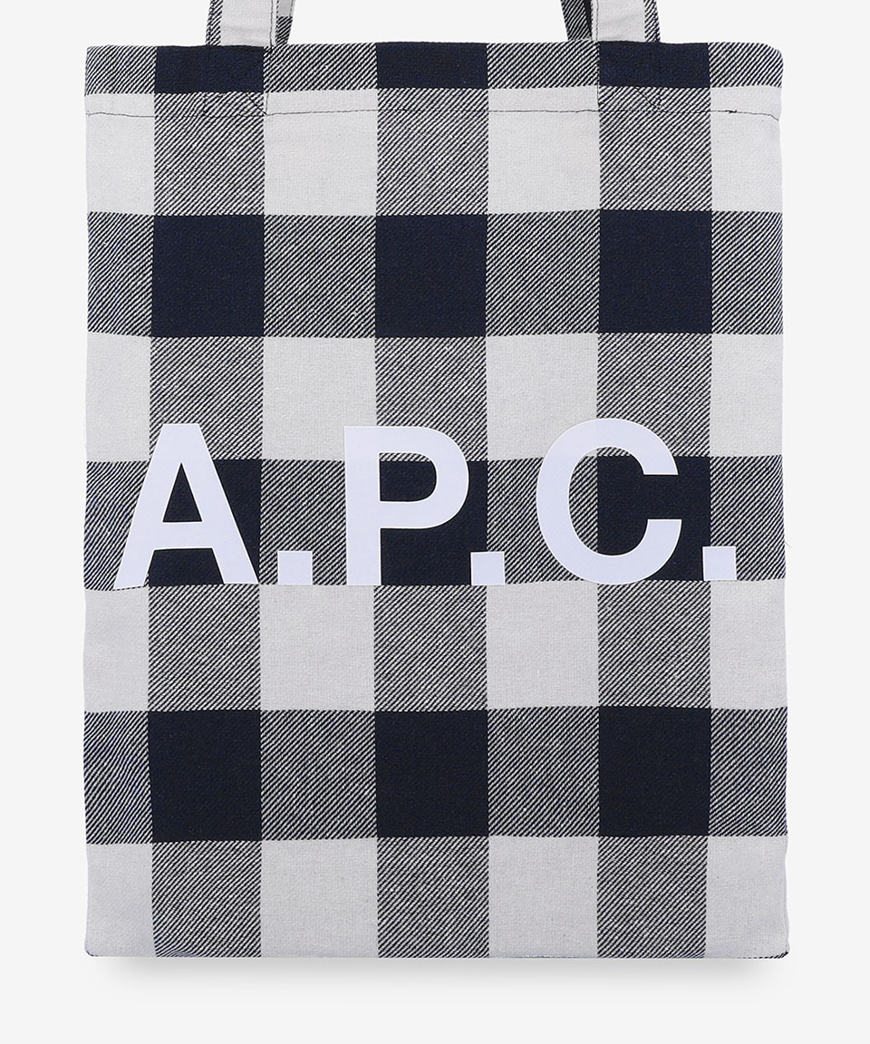 MUSINSA | A.P.C. Lou Tote Bag - Navy Check / COGZXM61442IAK