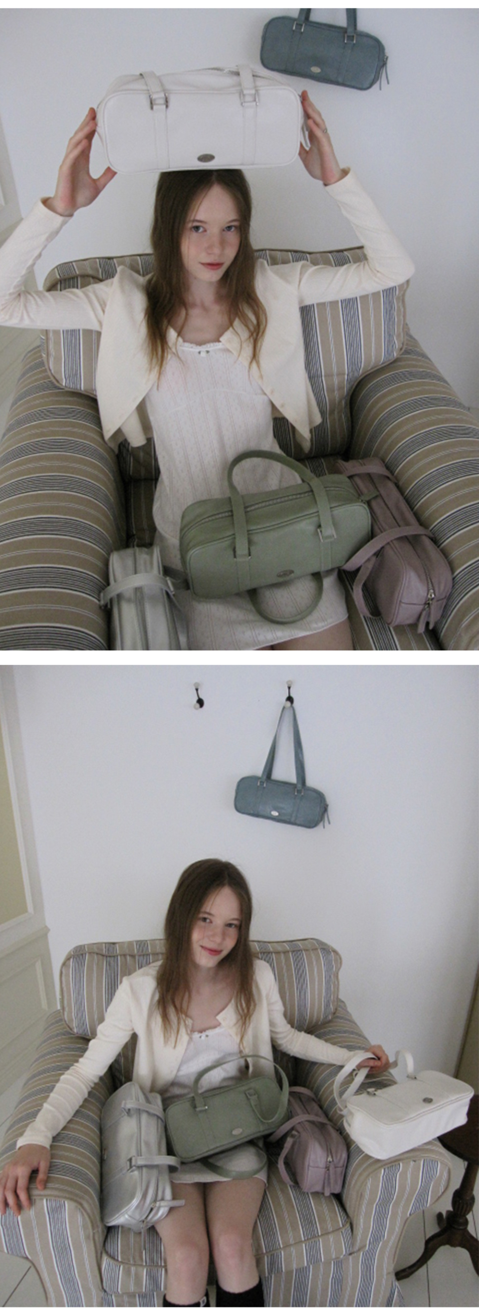 ★dumaro★ Journey Big Shoulder Bag Silver Dumaro] Journey Big Shoulder Bag (6 Color) *Limited Time