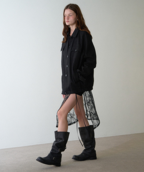 Suede blouson Куртка (Black)