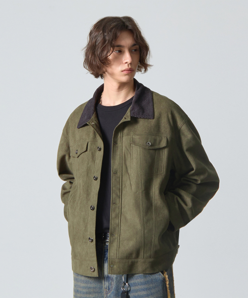 ASI OG Essential Trucker куртка — Suede Olive