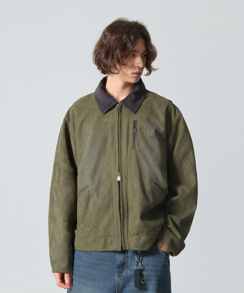 Замшевая куртка 2WAY OG Essential Detroit (Olive)