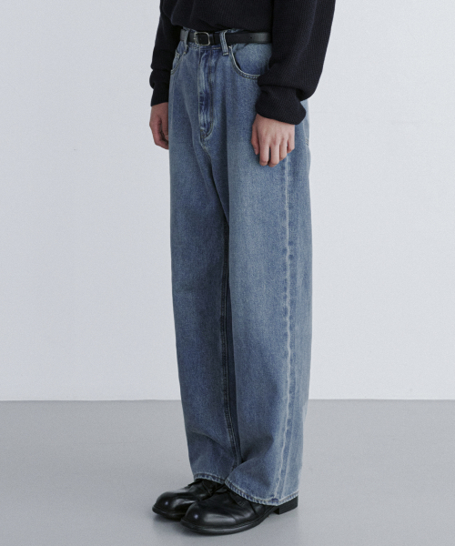 EXTRA Широкие Денимовая Брюки [MEDIUM BLUE]