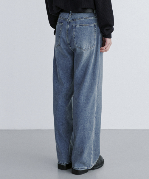 EXTRA Широкие Денимовая Брюки [MEDIUM BLUE]