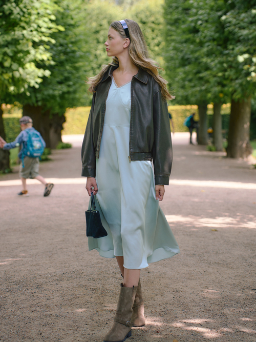 Бомбер NOTTINGHILL Washing Faux Leather Bomber, DARK BROWN