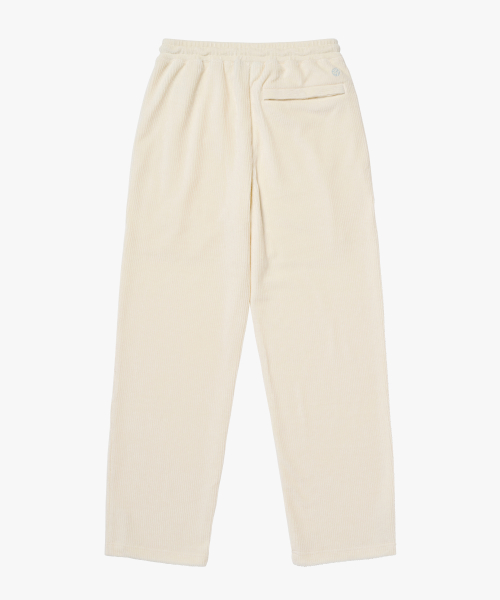 CORDUROY STRAIGHT PANTS-CREAM