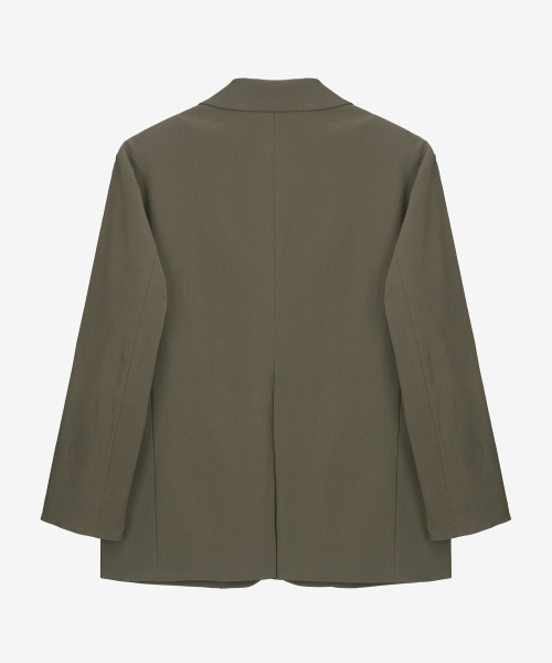 Оверсайз костюм из хлопка с жакетом Dark Beige