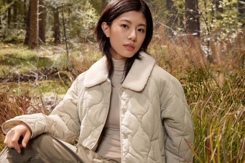 脱着カラー軽量キルティングジャケット_SPJAE4TG01 | spao