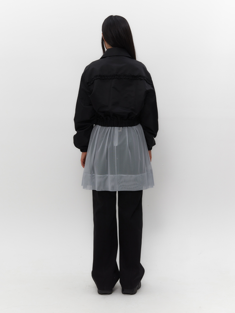 MUSINSA | TUOMIO RIBBON MINI MESH DRESS [BABY BLUE]