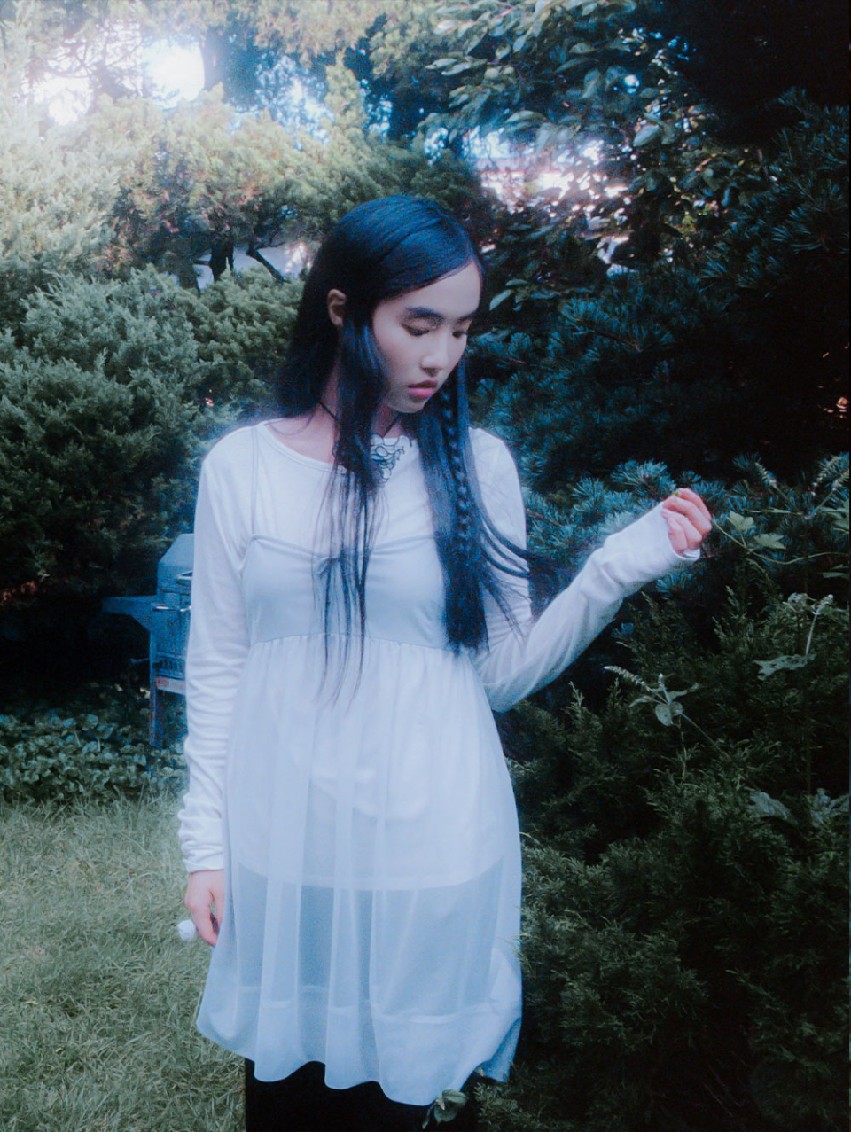 ワンピースその他 [TUOMIO] RIBBON MINI MESH DRESS MUSINSA | TUOMIO RIBBON MINI MESH DRESS [BABY BLUE]