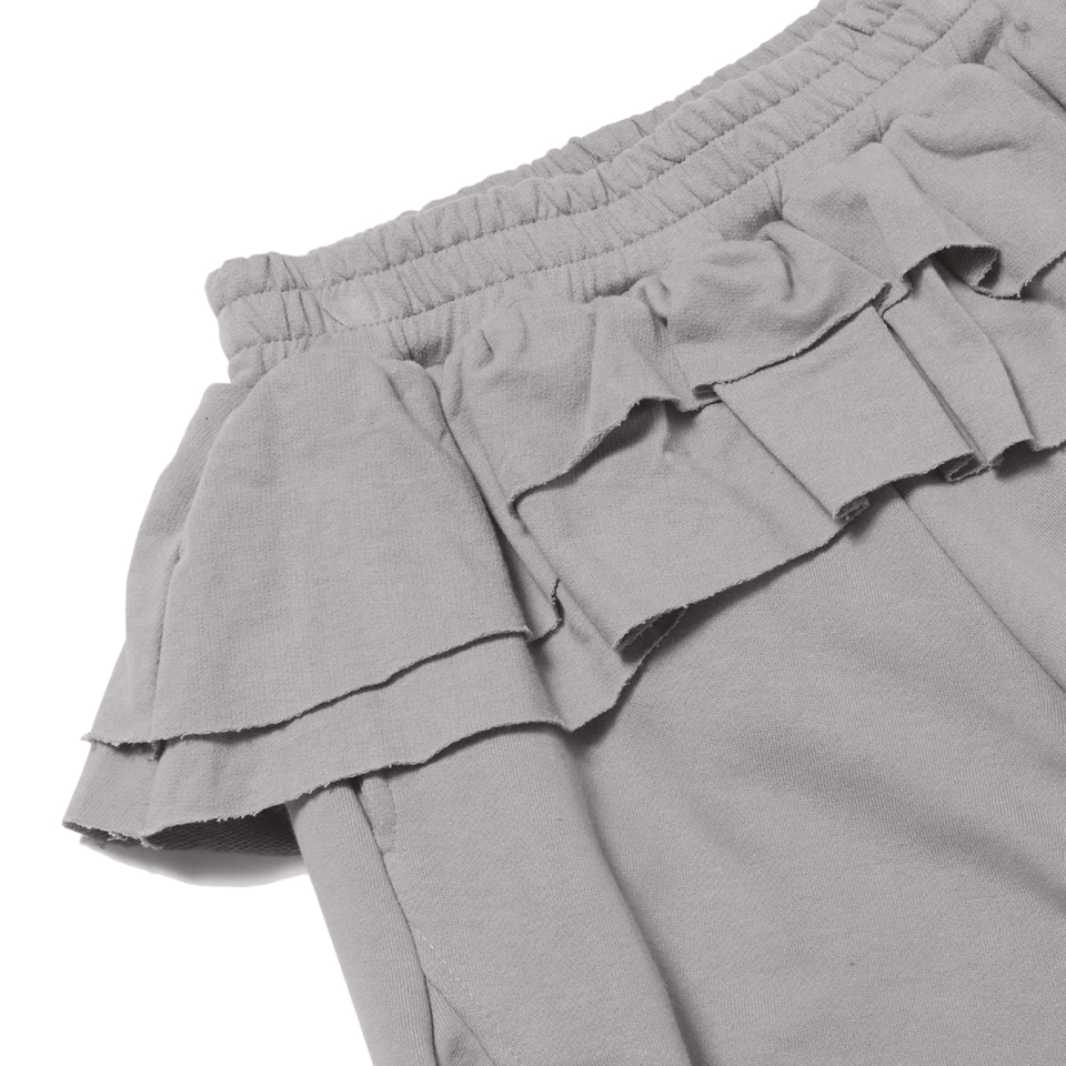 Frill skirt jogger pants (Pink Brown) - 감도 깊은 취향