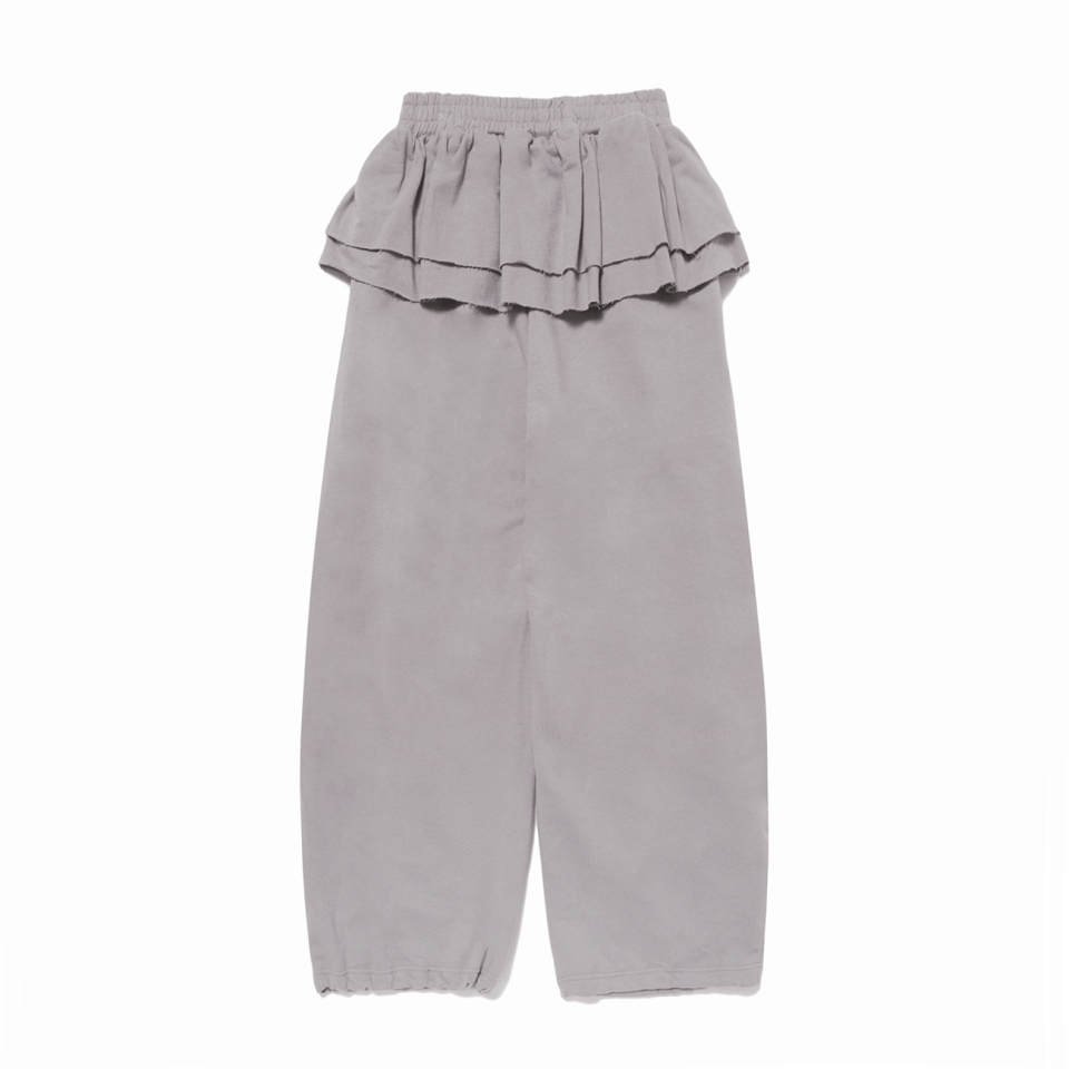 Frill skirt jogger pants (Pink Brown) - 감도 깊은 취향