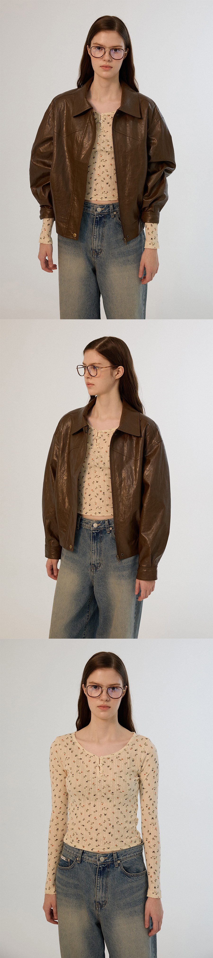 SOMEWHERE BUTTER ♥ Flower Lace Button Long Top 썸웨어버터(SOMEWHEREBUTTER) Flower Lace Button Long Top