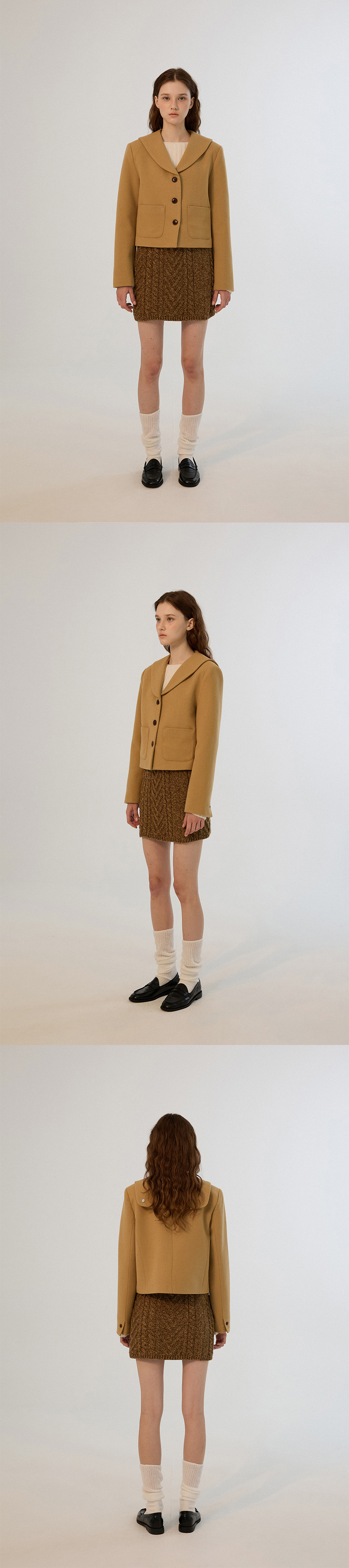 [SOMEWHERE BUTTER]★24FW★韓国人気★Tia Sailor Wool Jacket MUSINSA | SOMEWHEREBUTTER Tia Sailor Wool Jacket - Beige