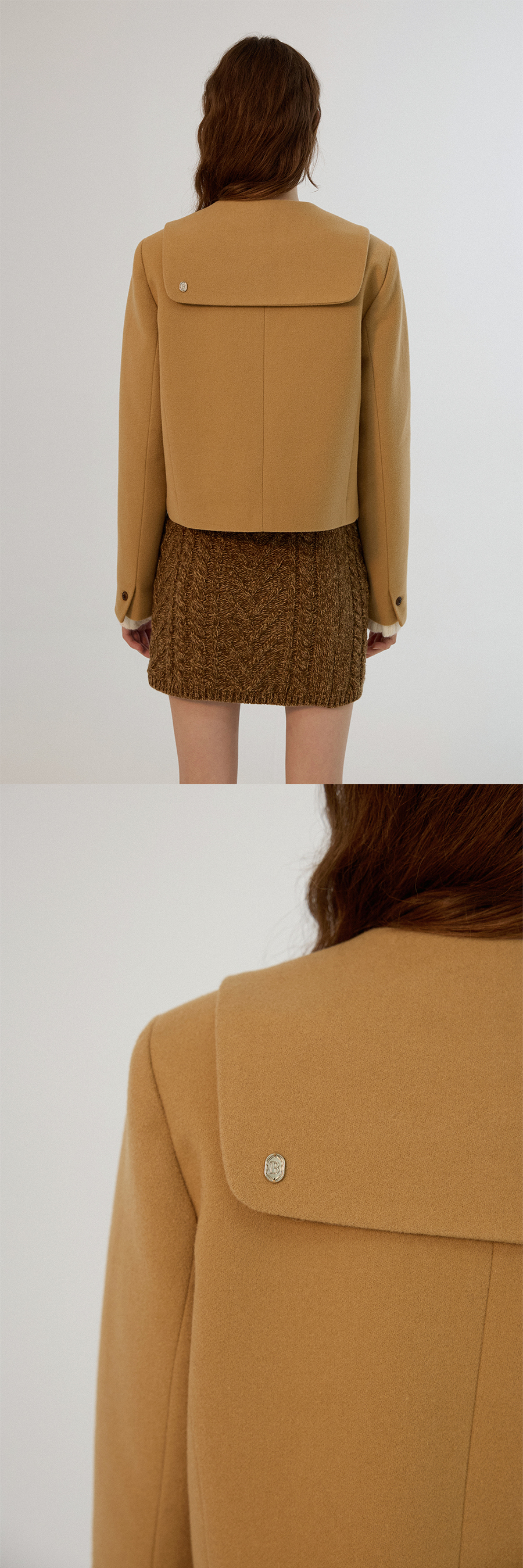 アウターその他 SOMEWHERE BUTTER. Tia Sailor Wool Jacket Beige S4FJK02BEF MUSINSA | SOMEWHEREBUTTER Tia Sailor Wool Jacket - Beige