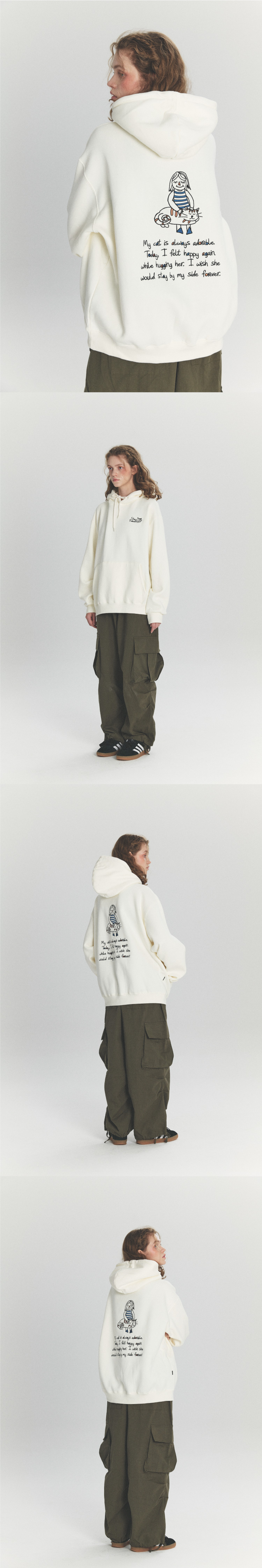 【CPGN STUDIO】24FW★ Stay CATS Embroidered Hoodie MUSINSA | CPGN STUDIO Stay CATS Embroidered Hoodie Cream