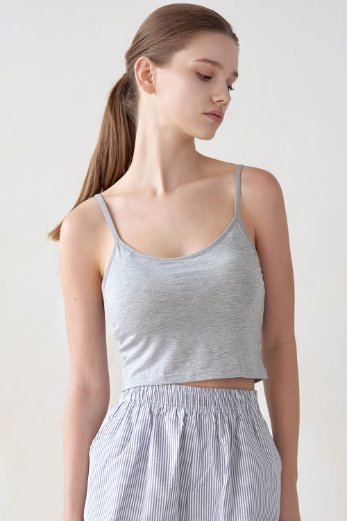 Майка на бретелях с чашками и шорты из модала (3 colors)