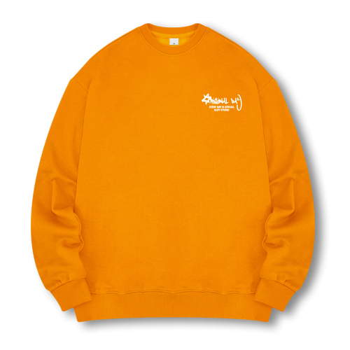 Fire Lettering свитшот с начёсом [Mustard]