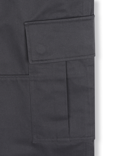 [BESLOW X DERRICK] Брюки карго COTTON TWILL CHARCOAL