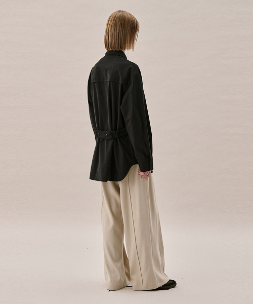 COTTON BLEND OVERSHIRT_CHARCOAL