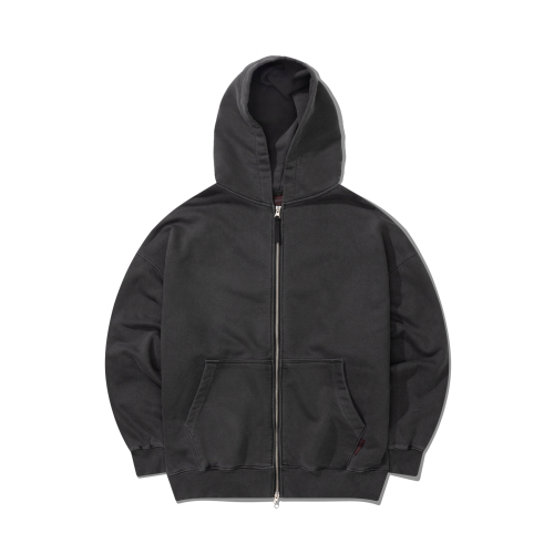 Худи на молнии с маленьким логотипом Pigment [Dark Gray]