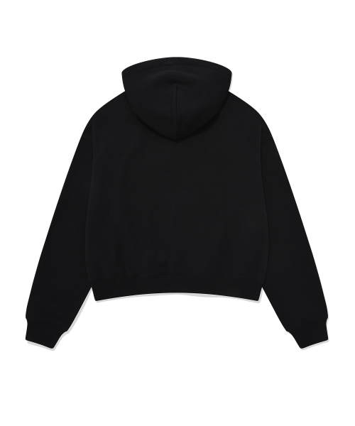 Женский оверсайз зип-худи Clover Heart Raglan Black