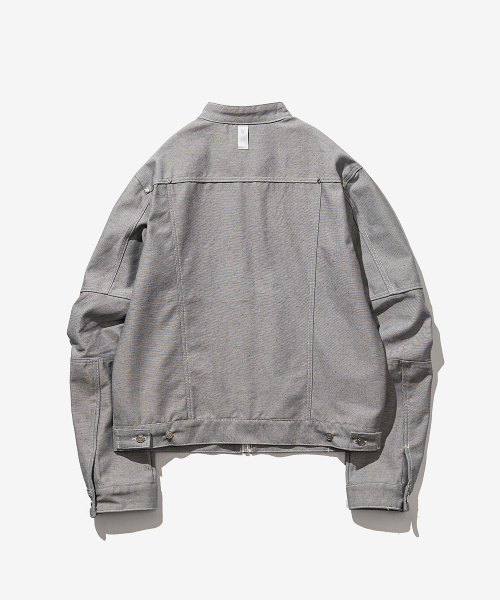 Байкерская джинсовка_Grey