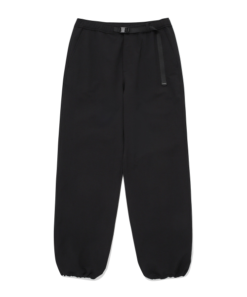 Черные брюки regular fit на флисе