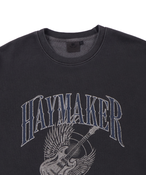 HAYMAKER PIGMENT SWEATSHIRT(CHARCOAL)