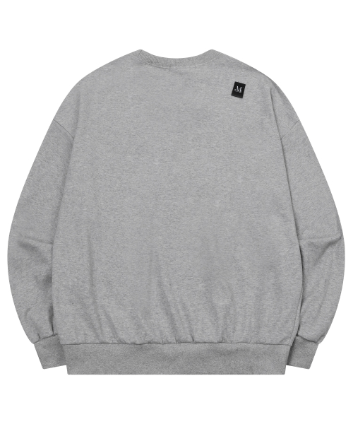 Heart Lettering Loose Fit Long Sleeve Sweatshirt Unisex (3 Colors) thumbnail 8