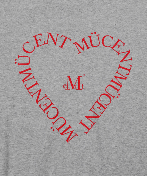 Heart Lettering Loose Fit Long Sleeve Sweatshirt Unisex (3 Colors) thumbnail 10