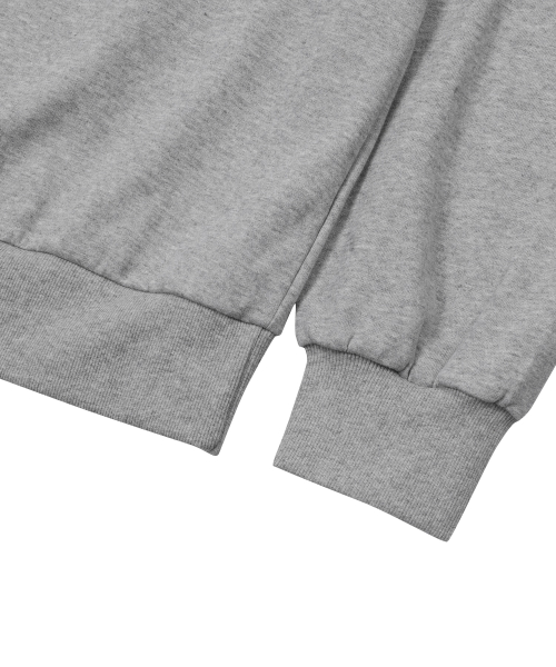 Heart Lettering Loose Fit Long Sleeve Sweatshirt Unisex (3 Colors) thumbnail 11