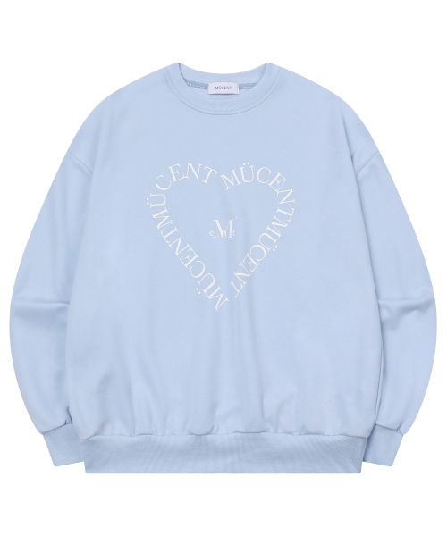 Heart Lettering Loose Fit Long Sleeve Sweatshirt Unisex (3 Colors) thumbnail 13