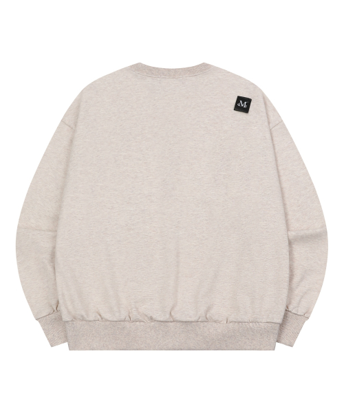 Heart Lettering Loose Fit Long Sleeve Sweatshirt Unisex (3 Colors) thumbnail 19