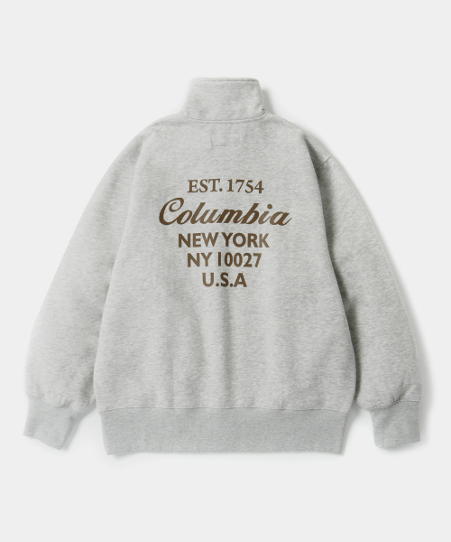 CU BIG SCRIPT TERRY H/ZIP SWEATSHIRTS Mсерый