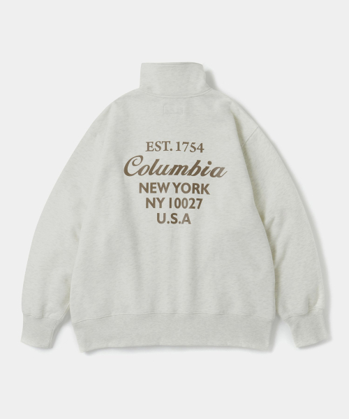 Свитшот на молнии CU BIG SCRIPT TERRY H/ZIP SWEATSHIRTS (Oatmeal)