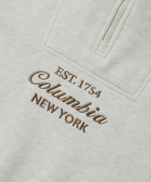 Свитшот на молнии CU BIG SCRIPT TERRY H/ZIP SWEATSHIRTS (Oatmeal)