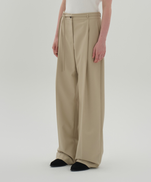 Брюки Classic Strap Pants_Beige