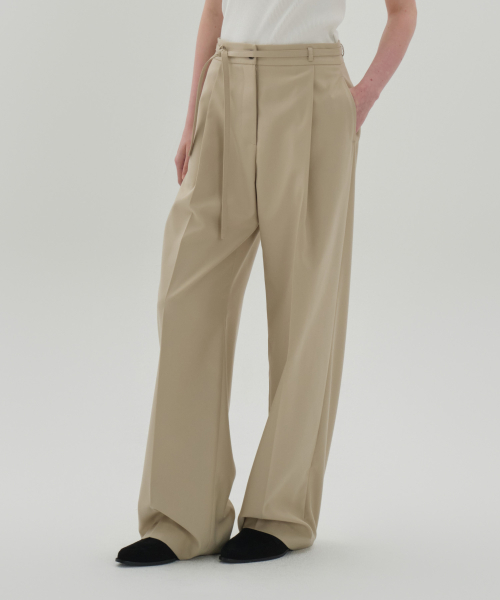 Брюки Classic Strap Pants_Beige